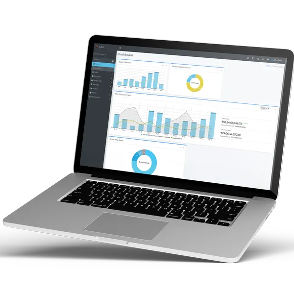 Dashboard and Analytics feature image for GST Billing Software for Retail Shops