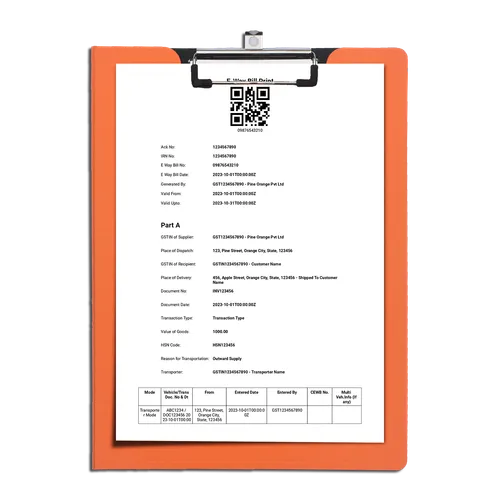 E-way bill generation feature in billing software