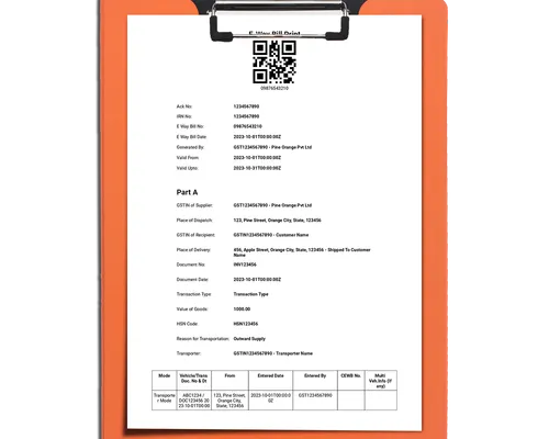 E-way bill generation feature in billing software