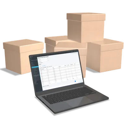 Stock reports and inventory analytics dashboard