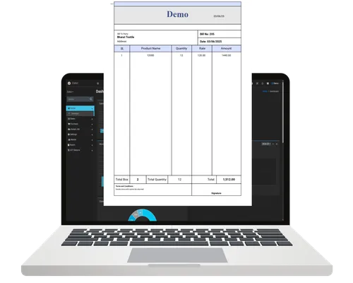 GST compliant invoice generated by retail billing software