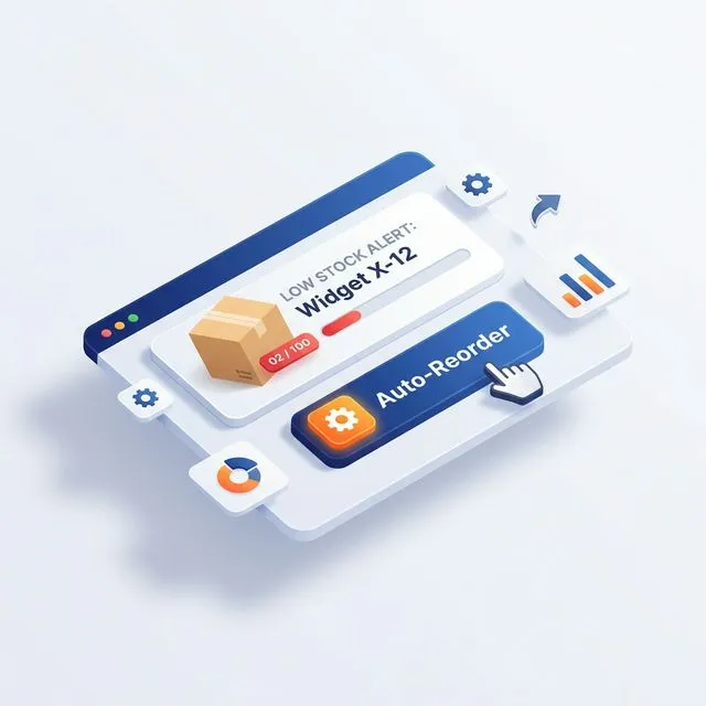 Low stock alert notification system