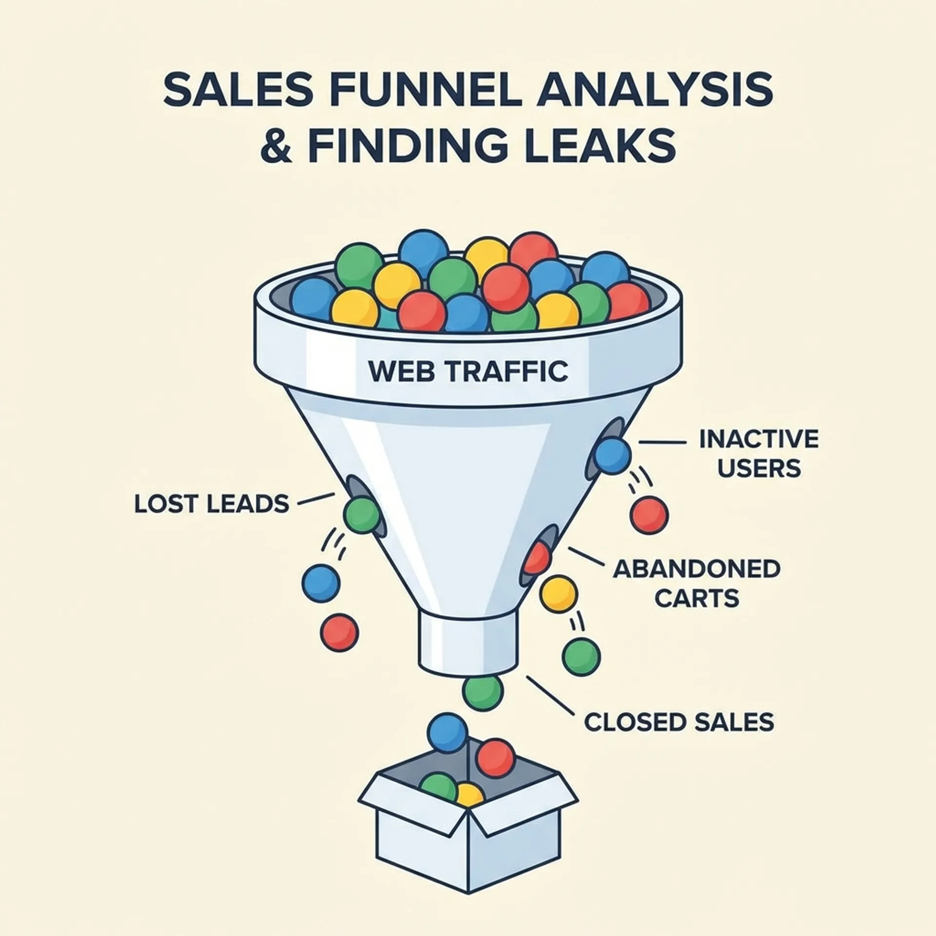 The Beginner's Guide to Sales Funnel Analysis: How to Find Hidden Leaks - Image | Sariful Islam