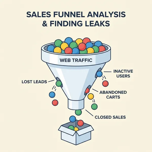 The Beginner's Guide to Sales Funnel Analysis: How to Find Hidden Leaks