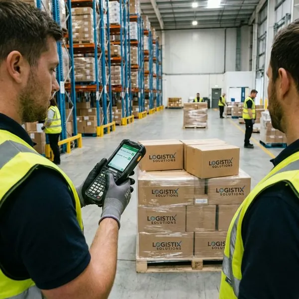 Stock receiving and order picking process