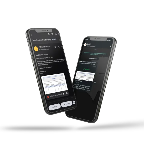 WhatsApp integration for invoices