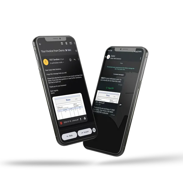 WhatsApp integration for invoices