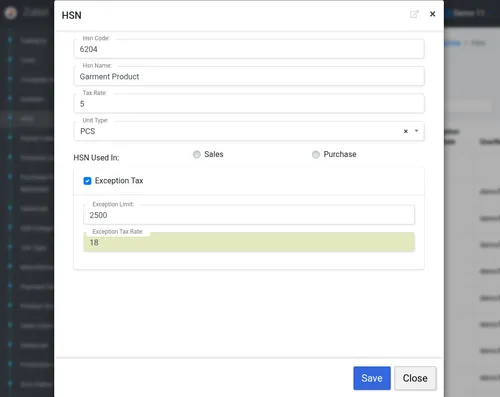 Automatic GST tax calculation in billing software
