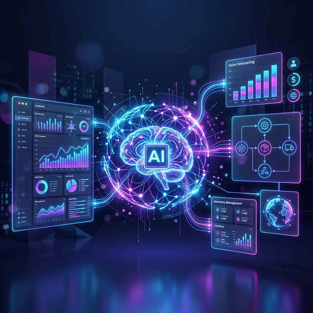 Zubizi AI ERP Software Concept