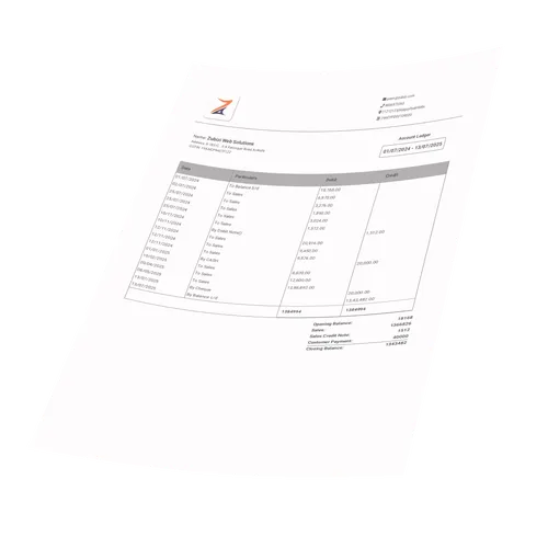 Customer account ledger